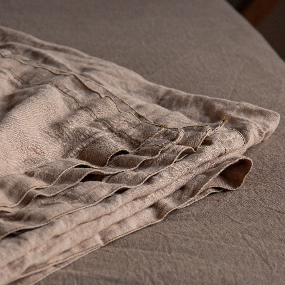 Couvre-lits en lin lavé VINTAGE