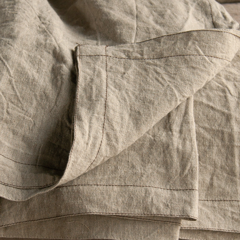 Couvre-lits en lin lavé VINTAGE