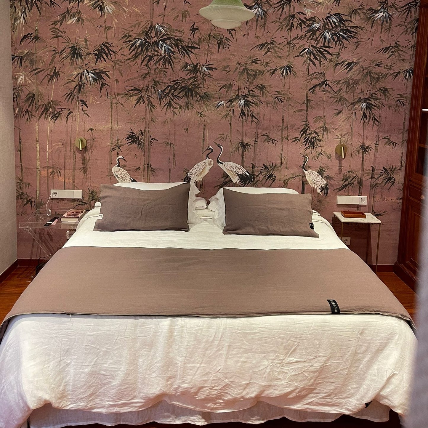 Couette ouate de LIN au pied du lit