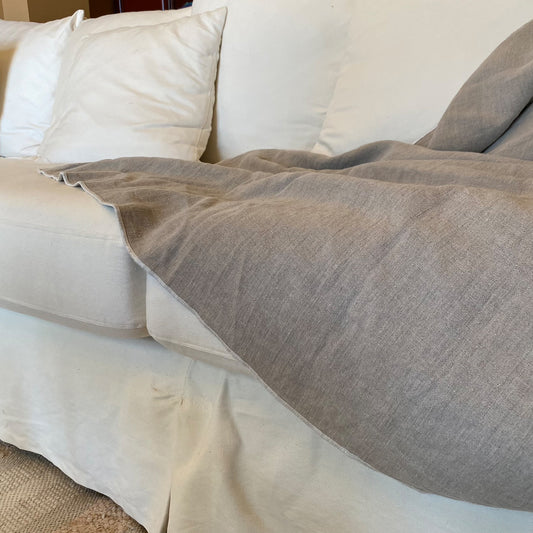 Plaids para SOFÁ de lino lavado CLÁSICO