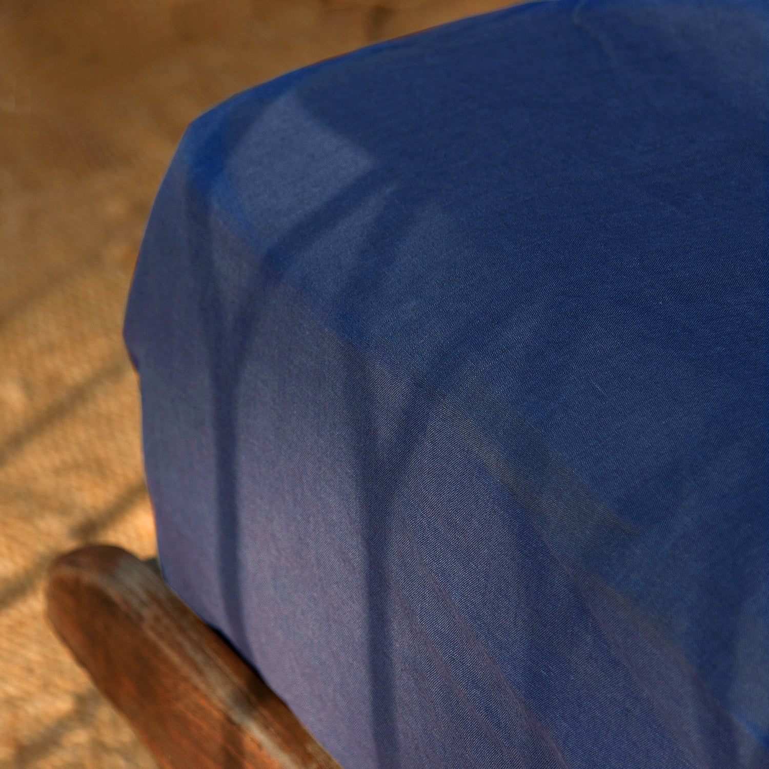 Fitted sheet color BLUE jean-170gr/m2