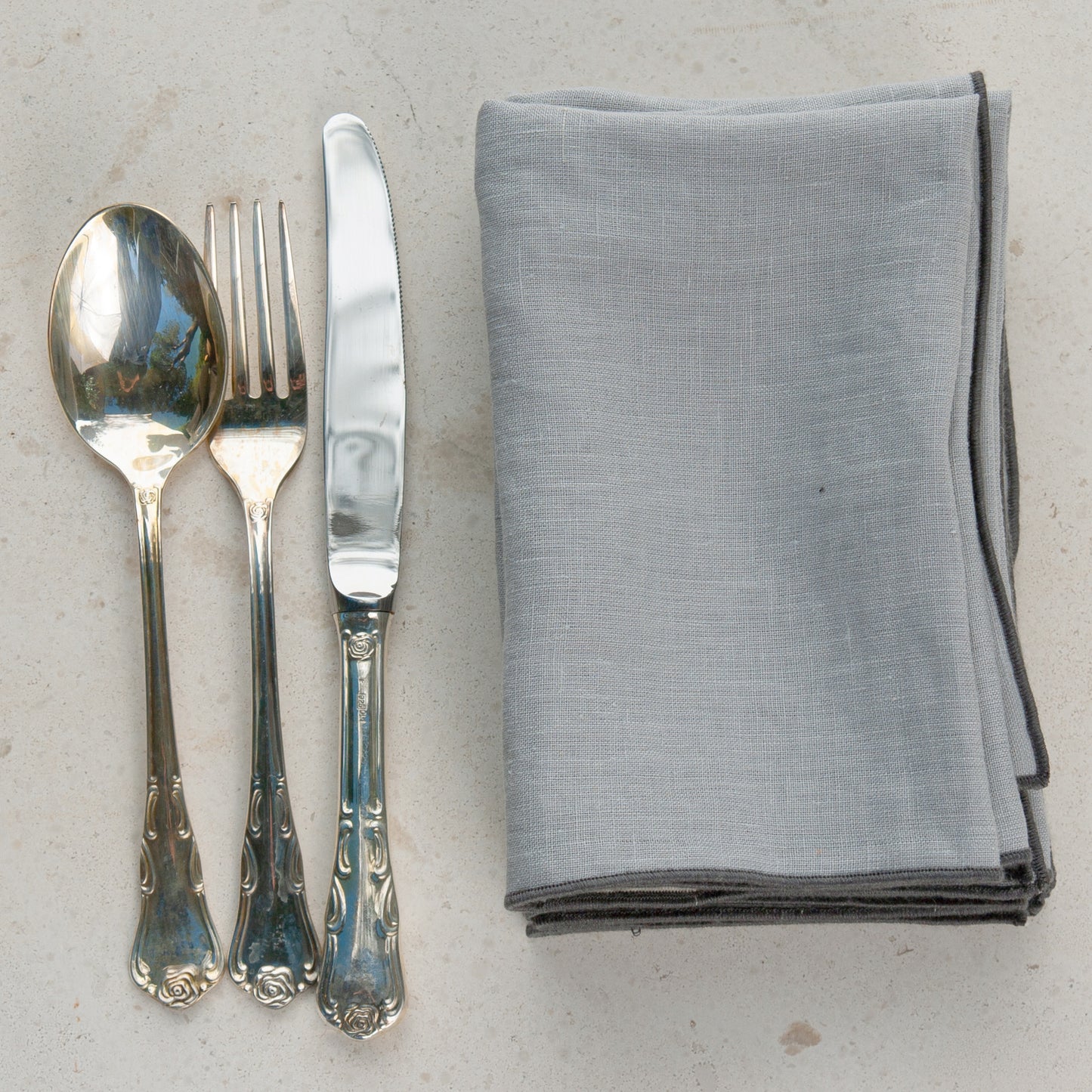 Linen tablecloth LIGHT GRAY