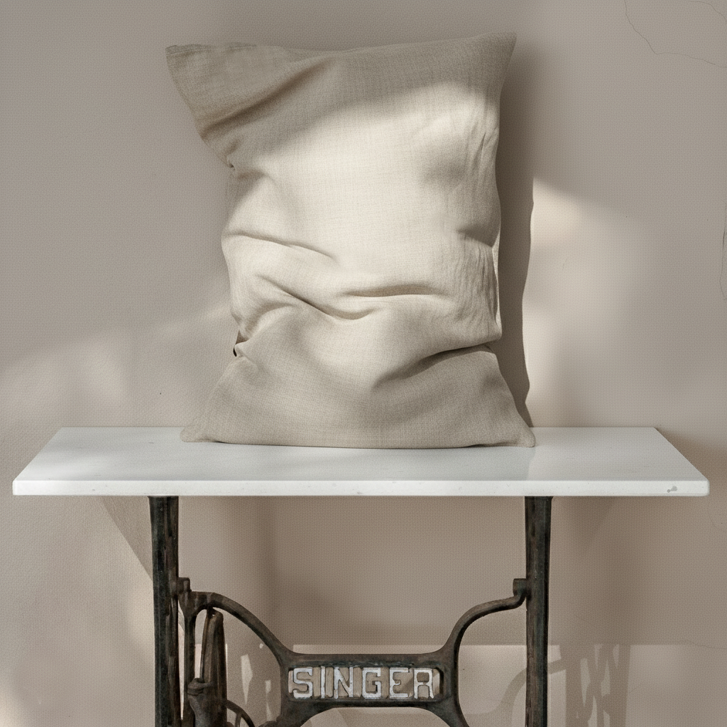 Linen pillow cover BEIG-180gr/m2