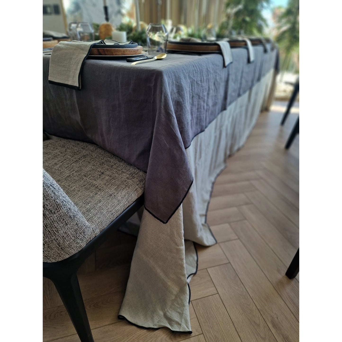 NATURAL CLASSIC washed linen tablecloth