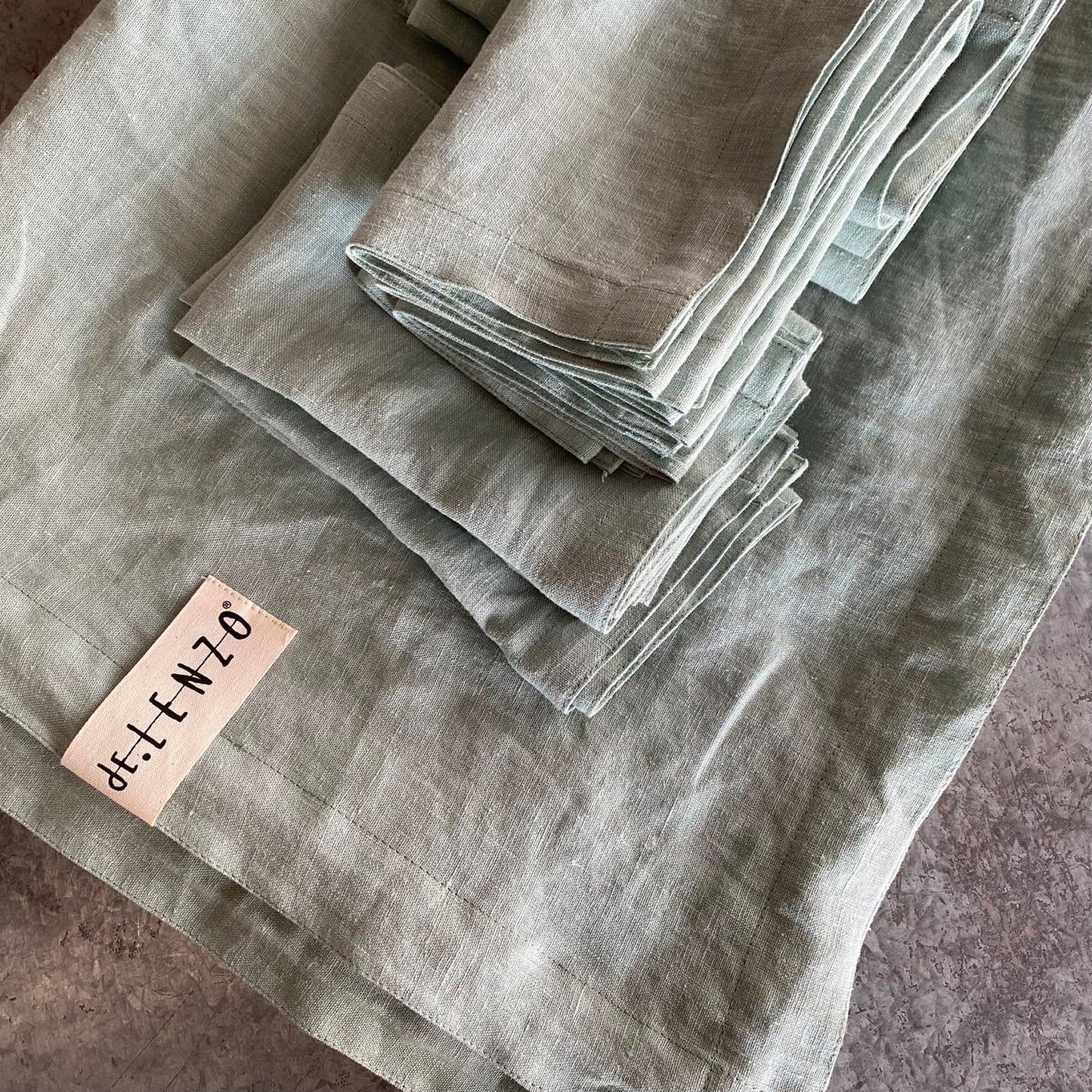 Linen Tablecloth MINT GREEN