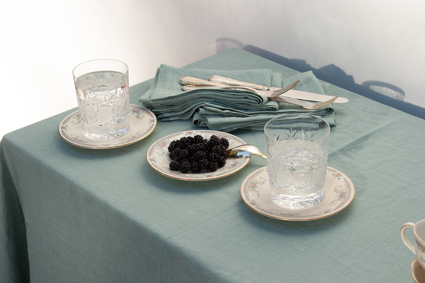 Linen Tablecloth MINT GREEN