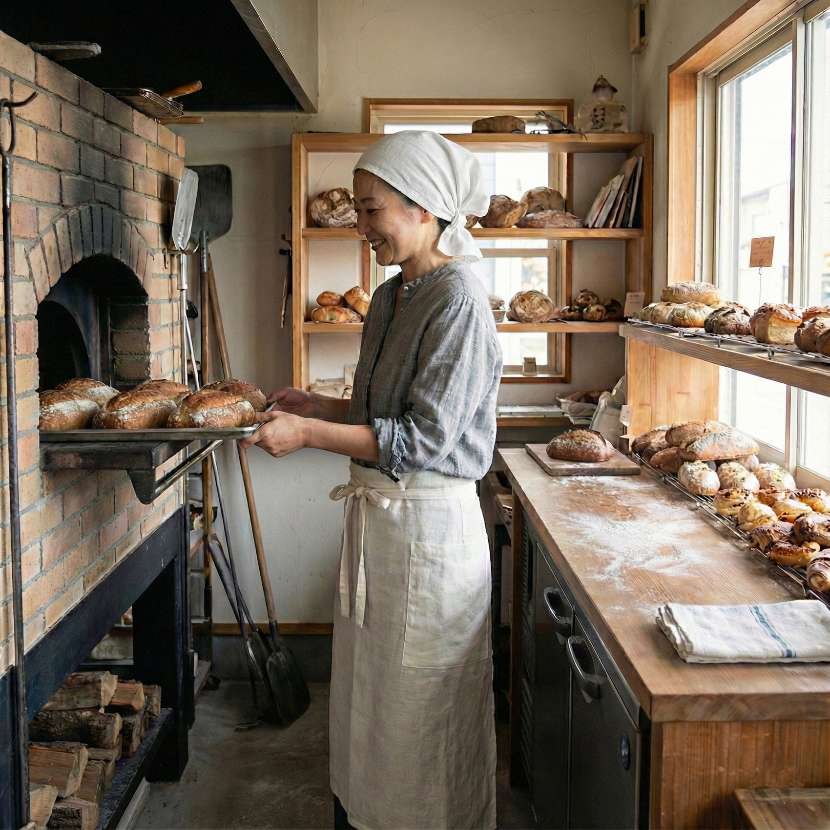 Delantal lino MARRAKECH 270gr/m2