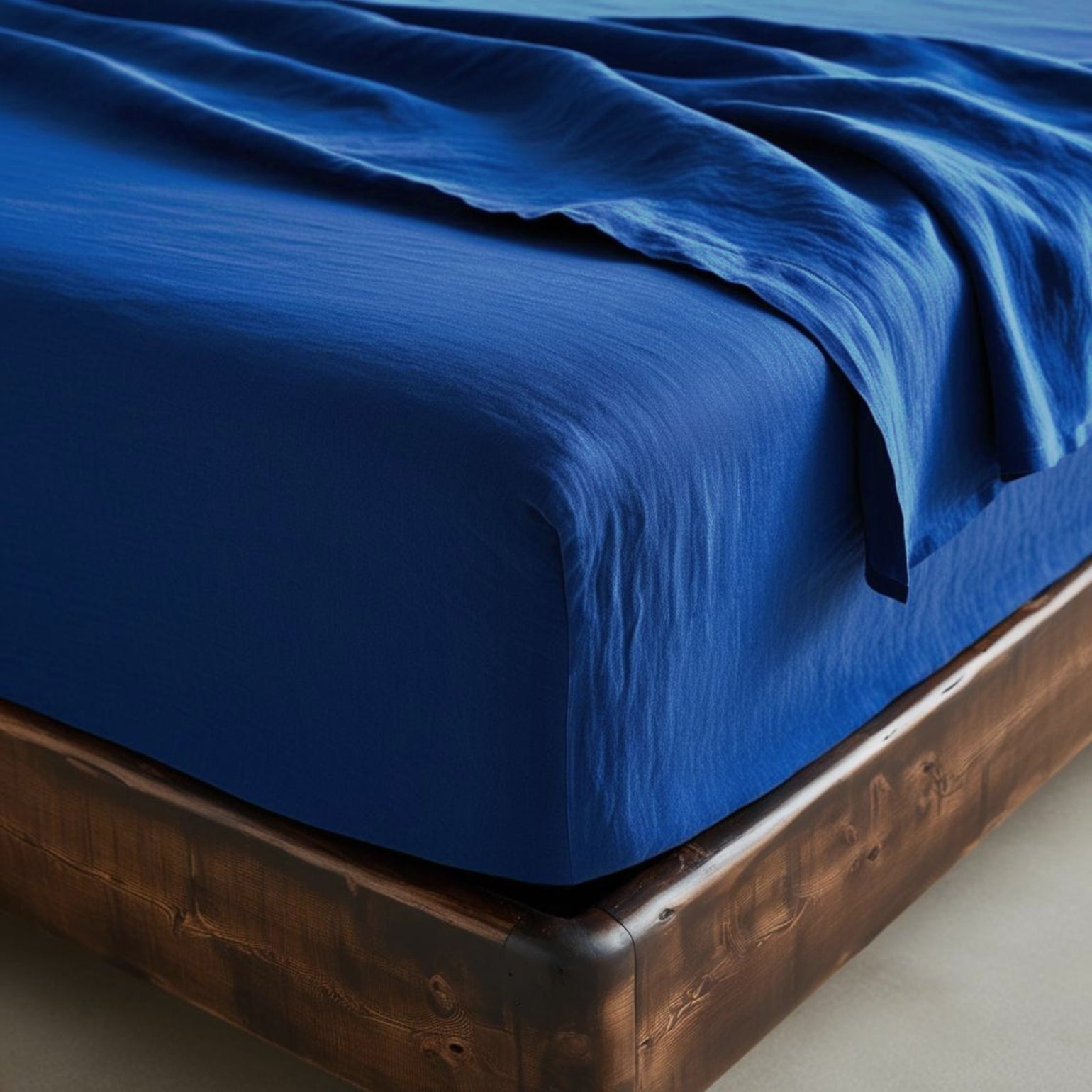 Intense BLUE fitted sheets-170gr/m2