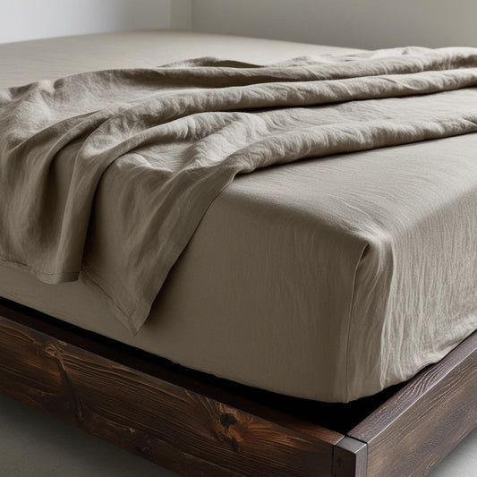 BEIGE Y SAFARI fitted sheet-180gr/m2