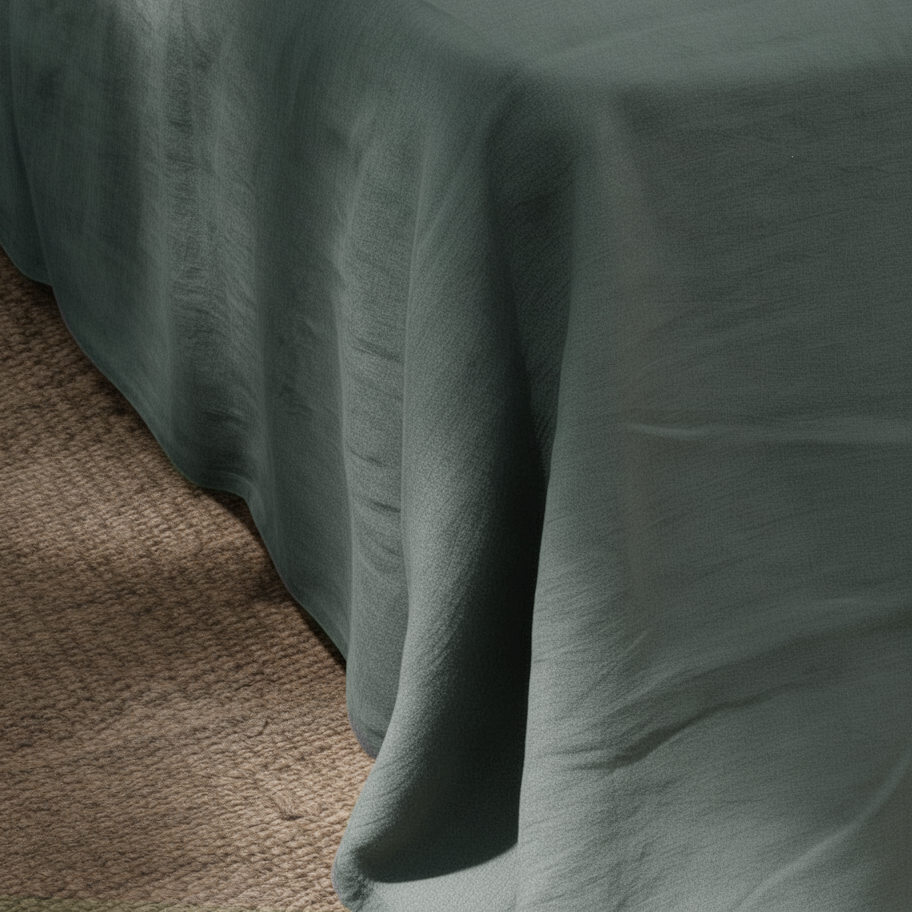 Drap de dessus VERT LAURIER FONCÉ - 170 g/m²