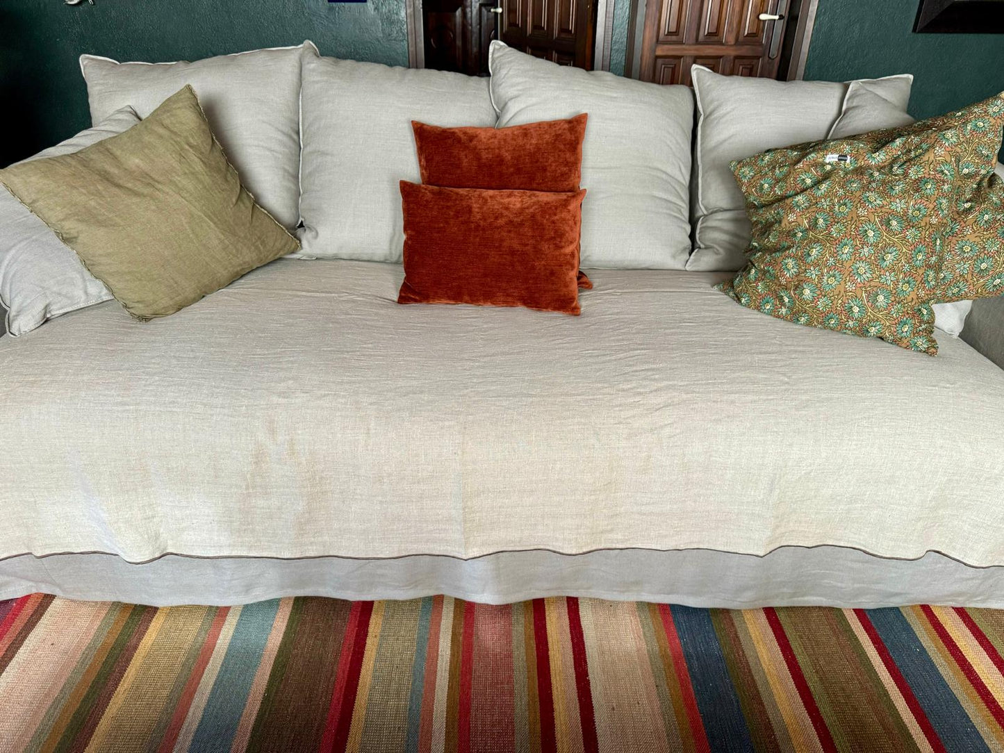 Plaids for SOFA in washed linen