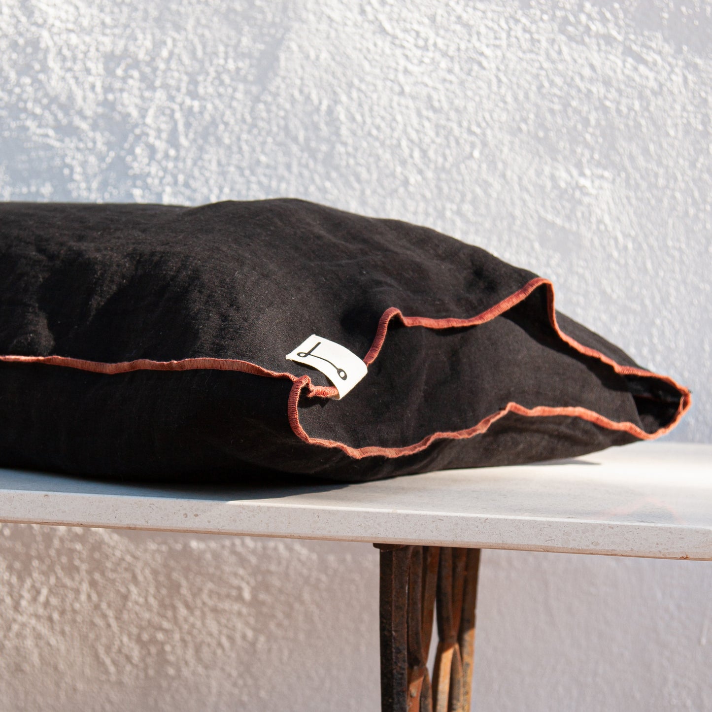 Juego de sábanas de lino NEGRAS-170gr/m2