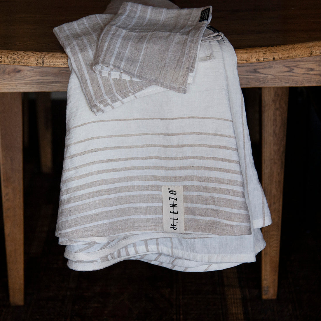 Mantel crudo de lino ELISABETH - dE.LENZO