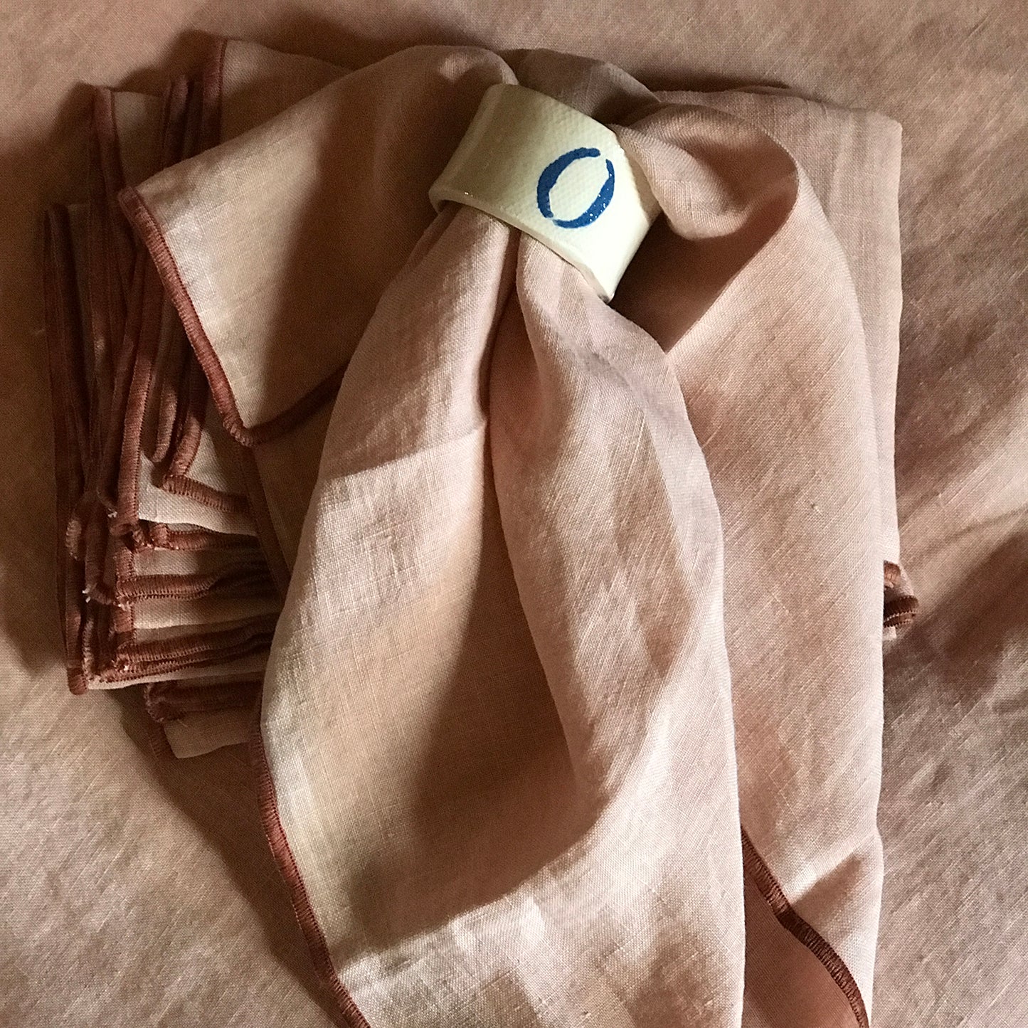 ROSE linen tablecloth