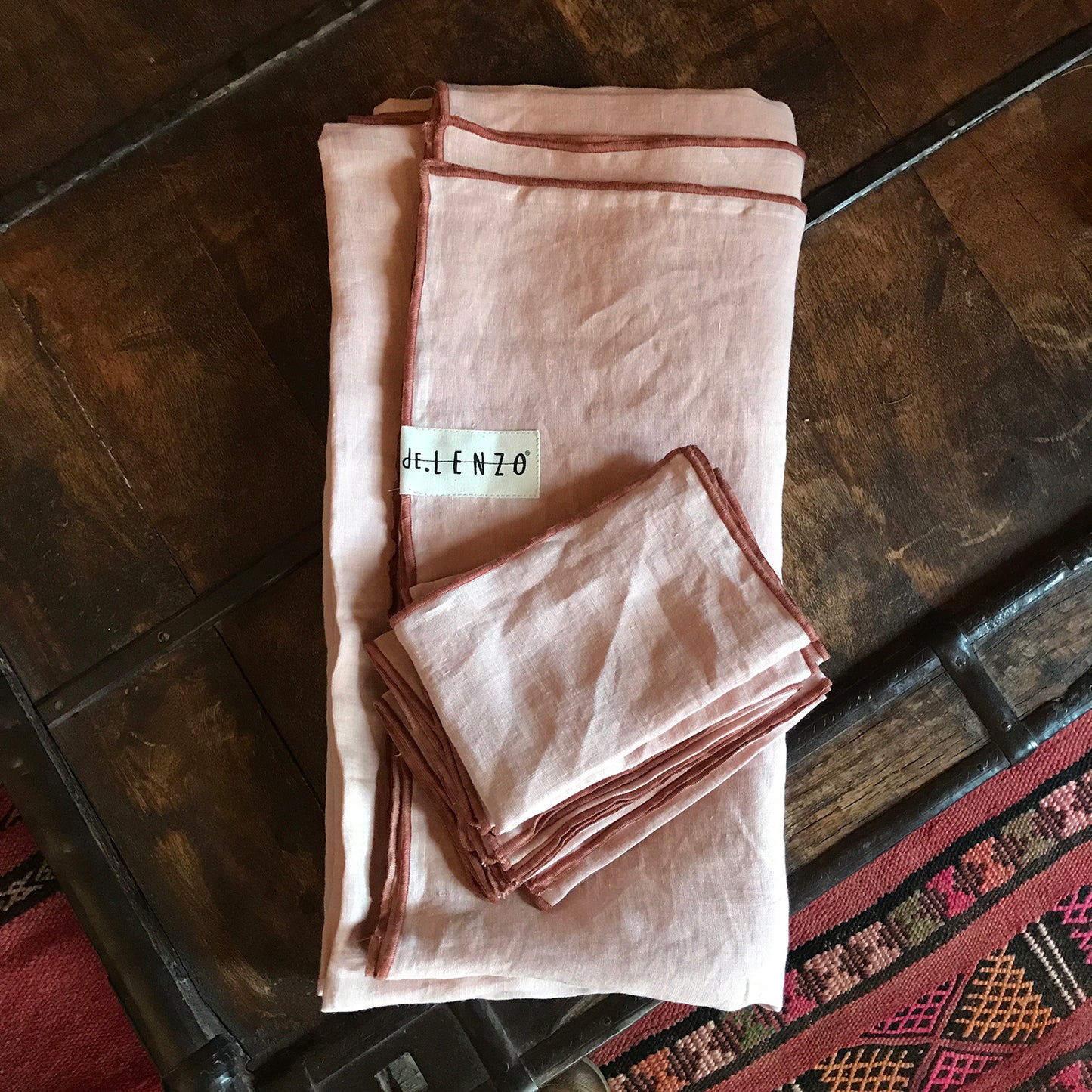 ROSE linen tablecloth