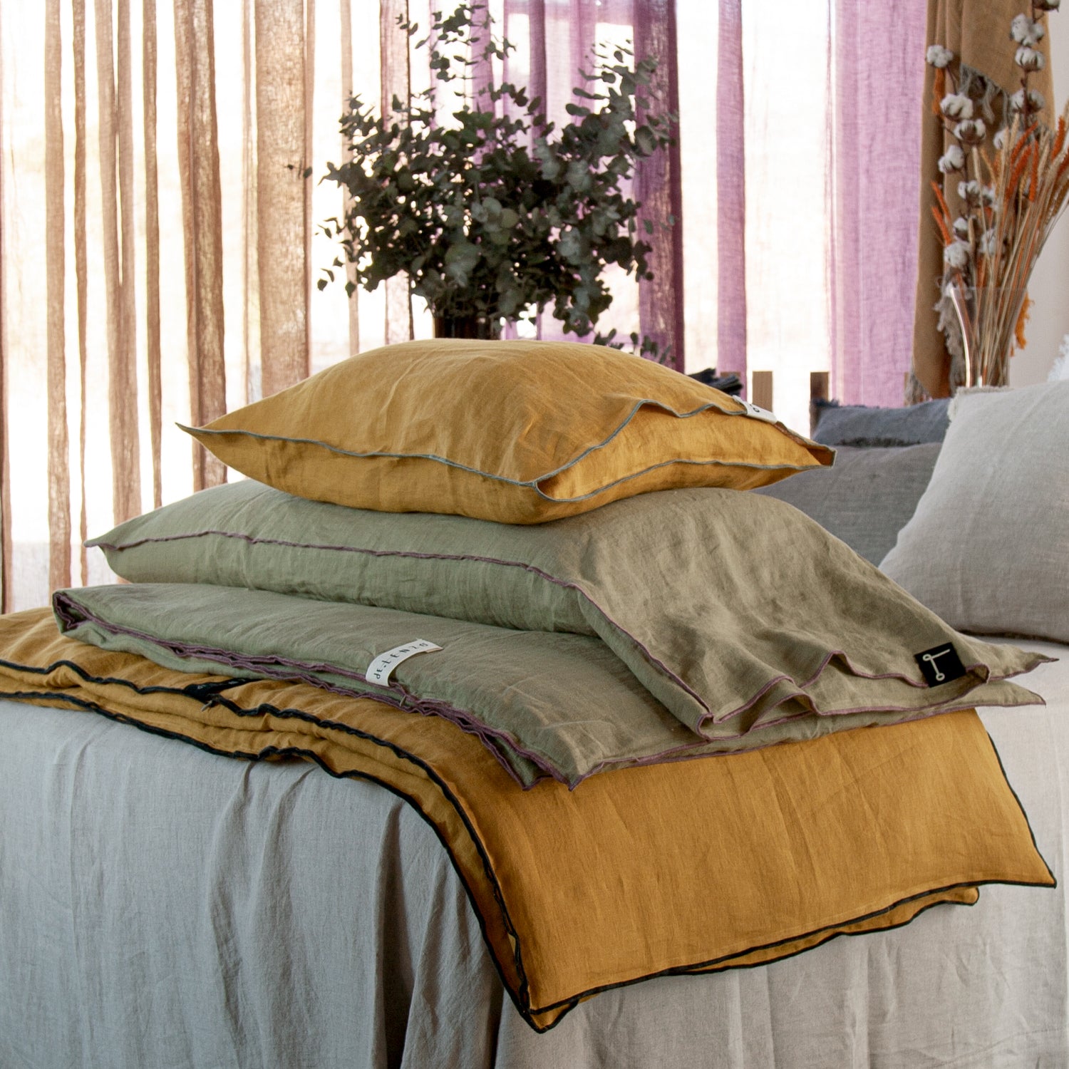 Edredón para pie de cama de verano