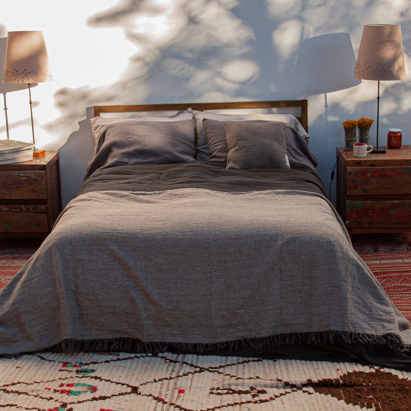 Couette ou Plaid Jaipur GRIS