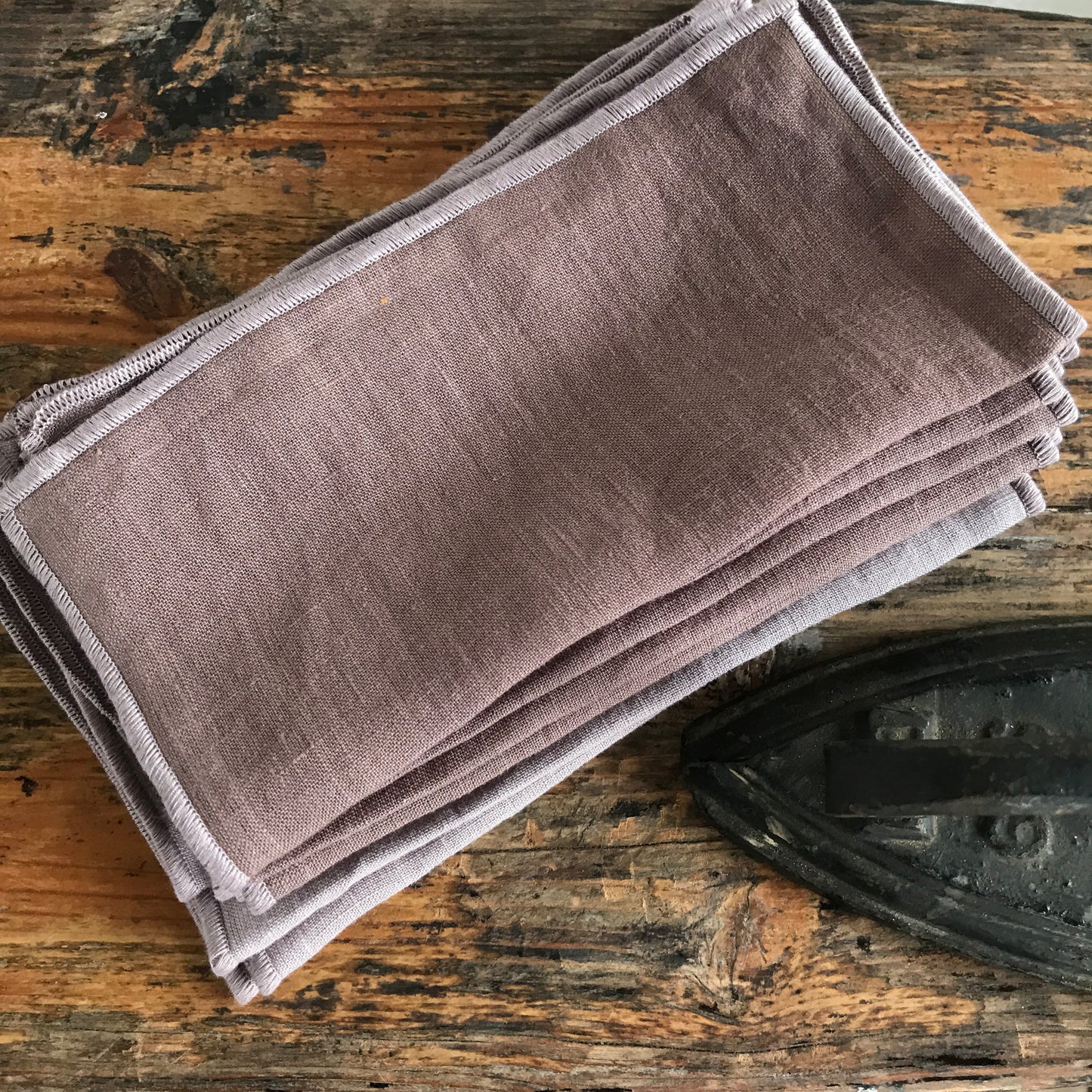 AUBERGINE linen tablecloth