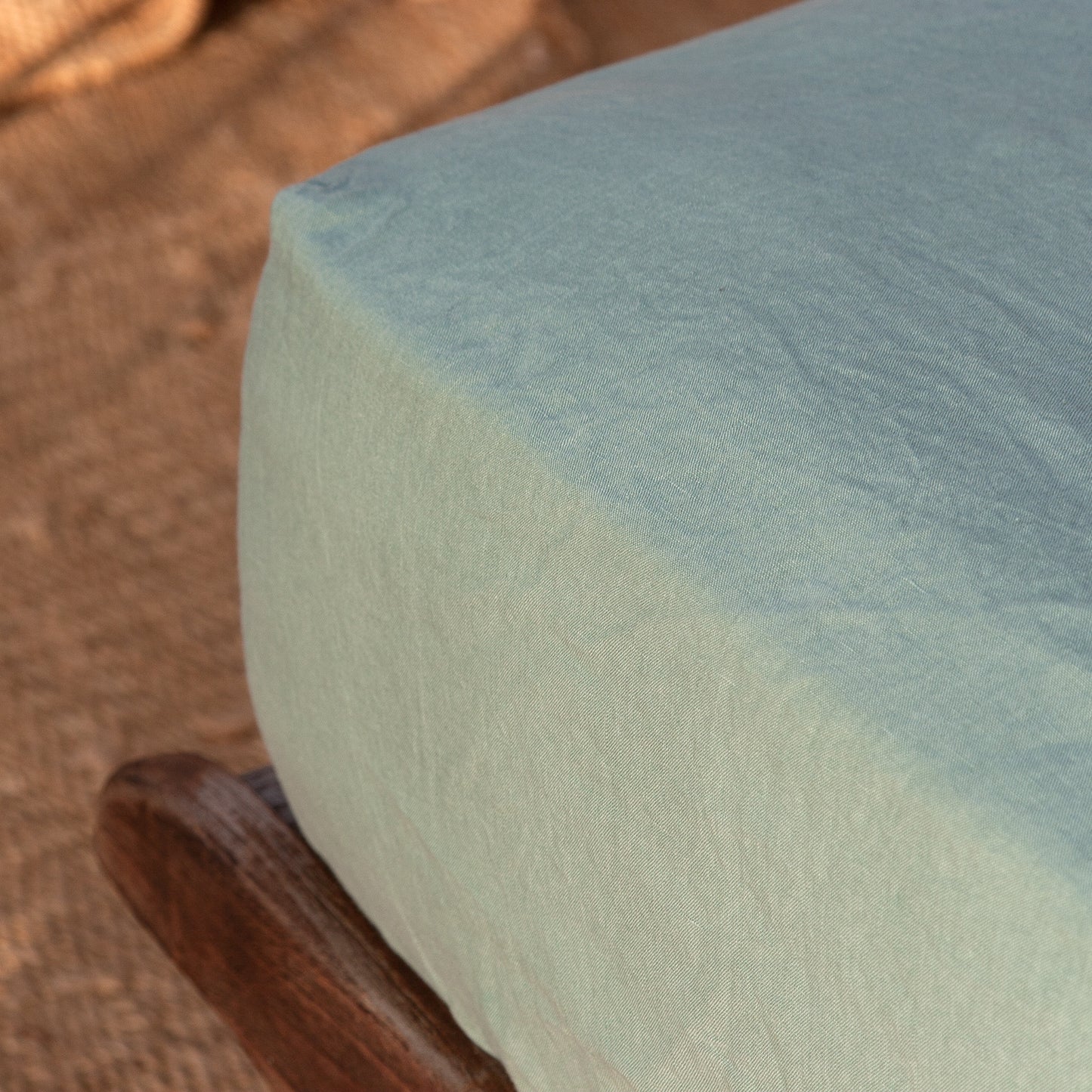 Juego de sábanas de lino VERDE - dE.LENZO