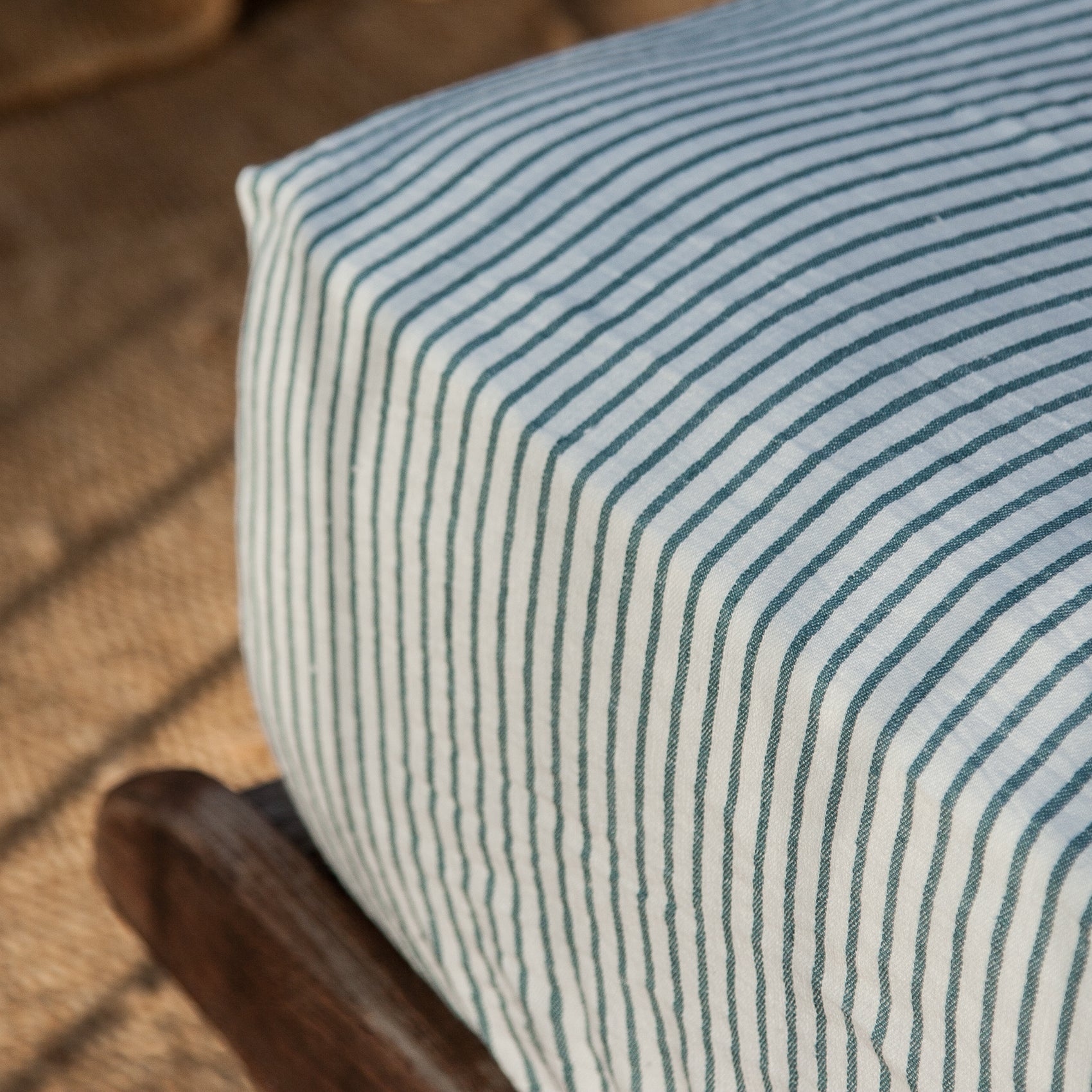 Bajera de lino MARINERA verde - dE.LENZO