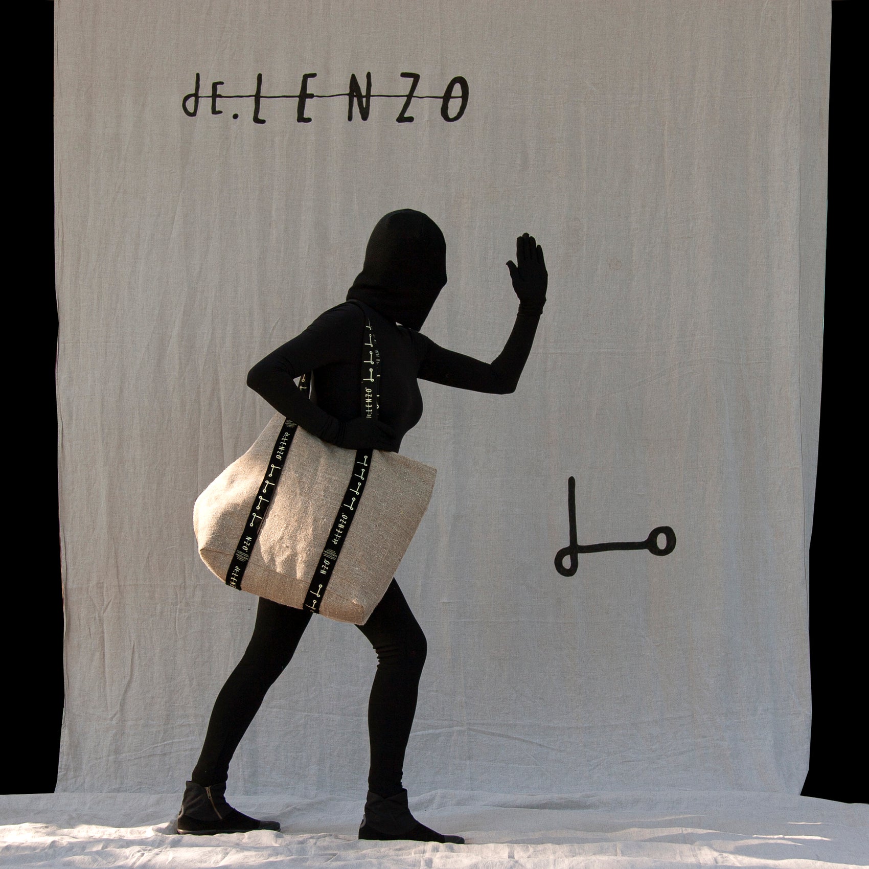 Shopper bag L- NATURAL - dE.LENZO