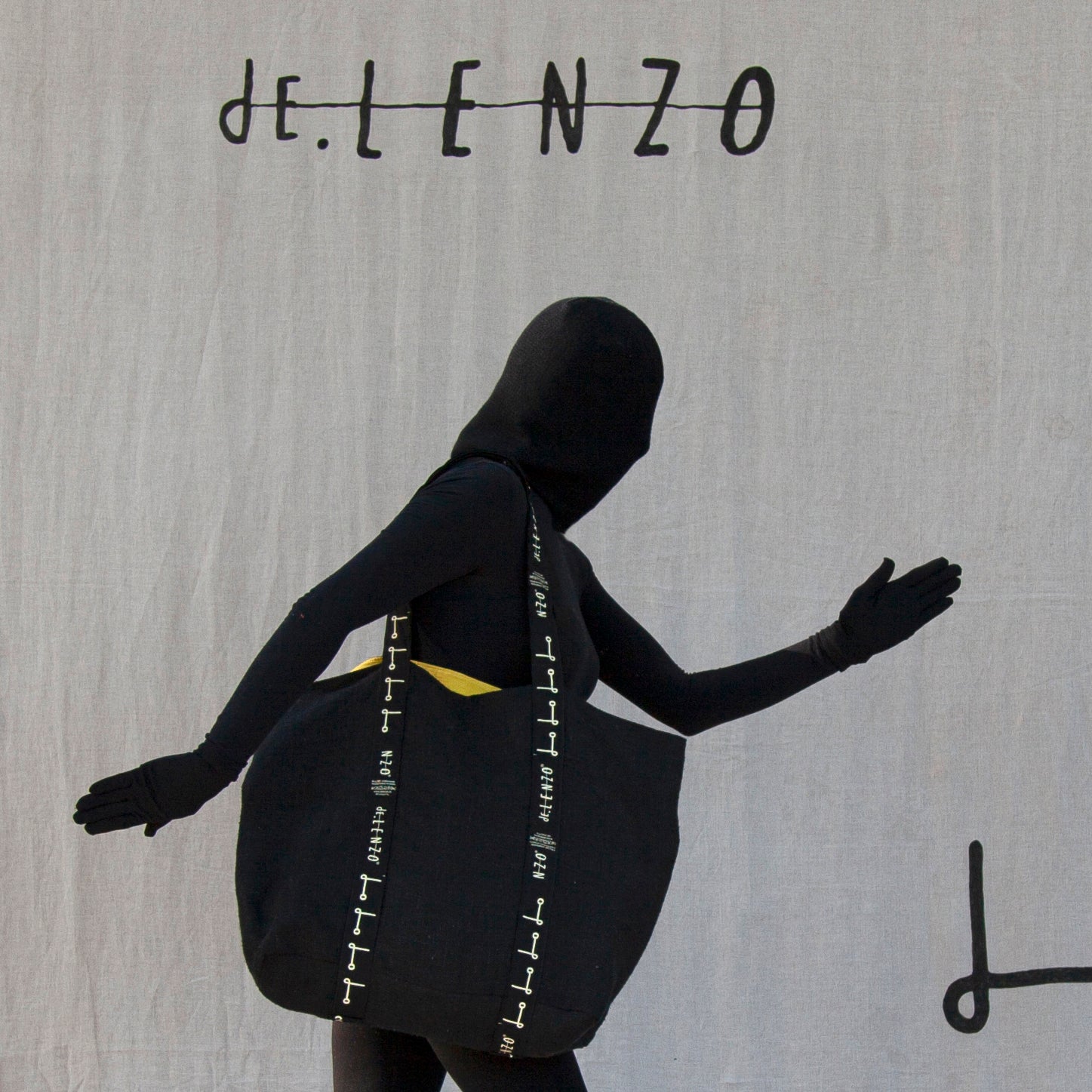 Shopper bag L- NEGRA - dE.LENZO