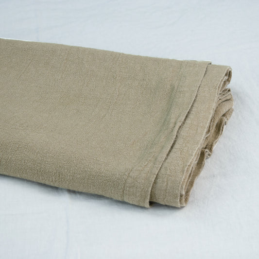 Detalle de Colcha para cama de lino natural