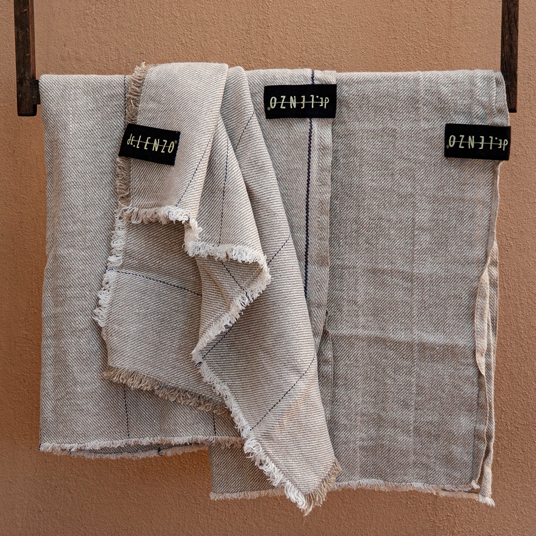 Toalla de baño de lino OLIVE - dE.LENZO