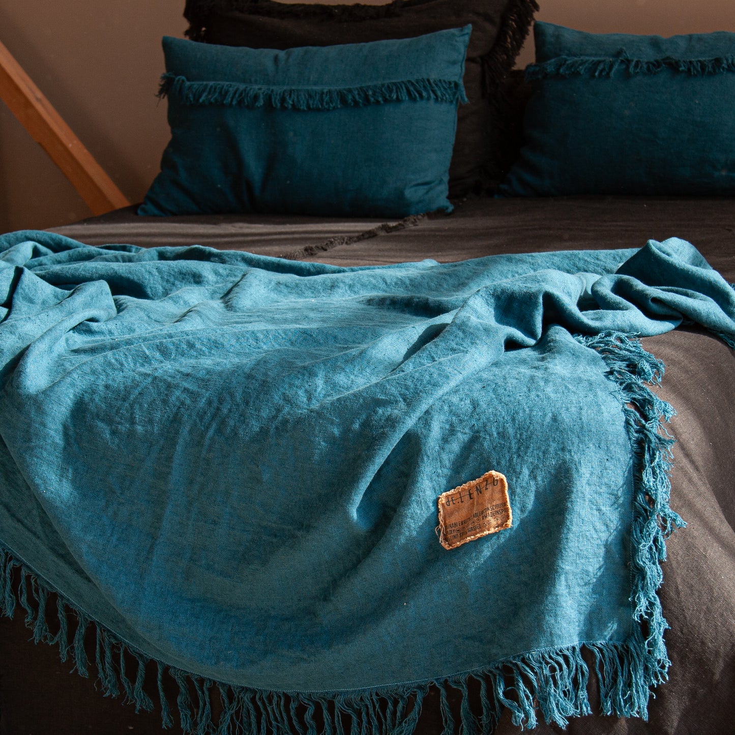 Plaids en lin lavé personnalisés pour PERSONALISED