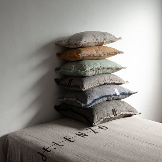 Funda de cojín de lino Jaipur 50x70cm