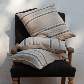 Cojines de lino a rayas, ideales para sofá, hamacas, para la cama.