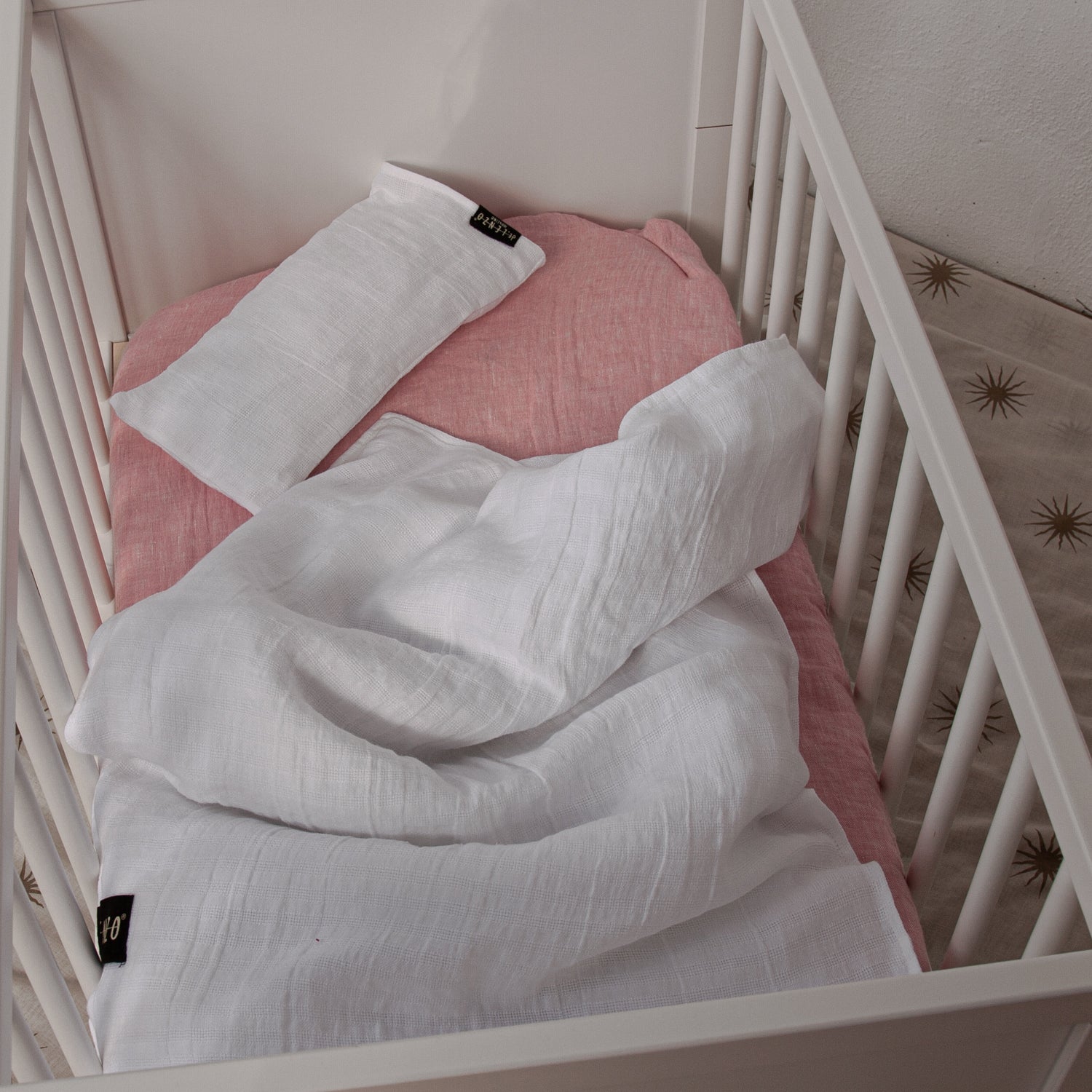 funda nordica blanca para mini cuna