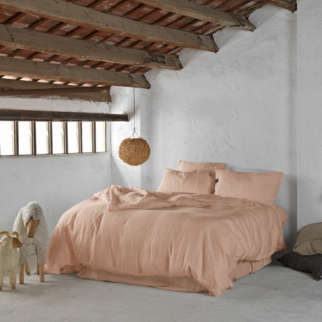 Complete set linen PEACH-190gr/m2