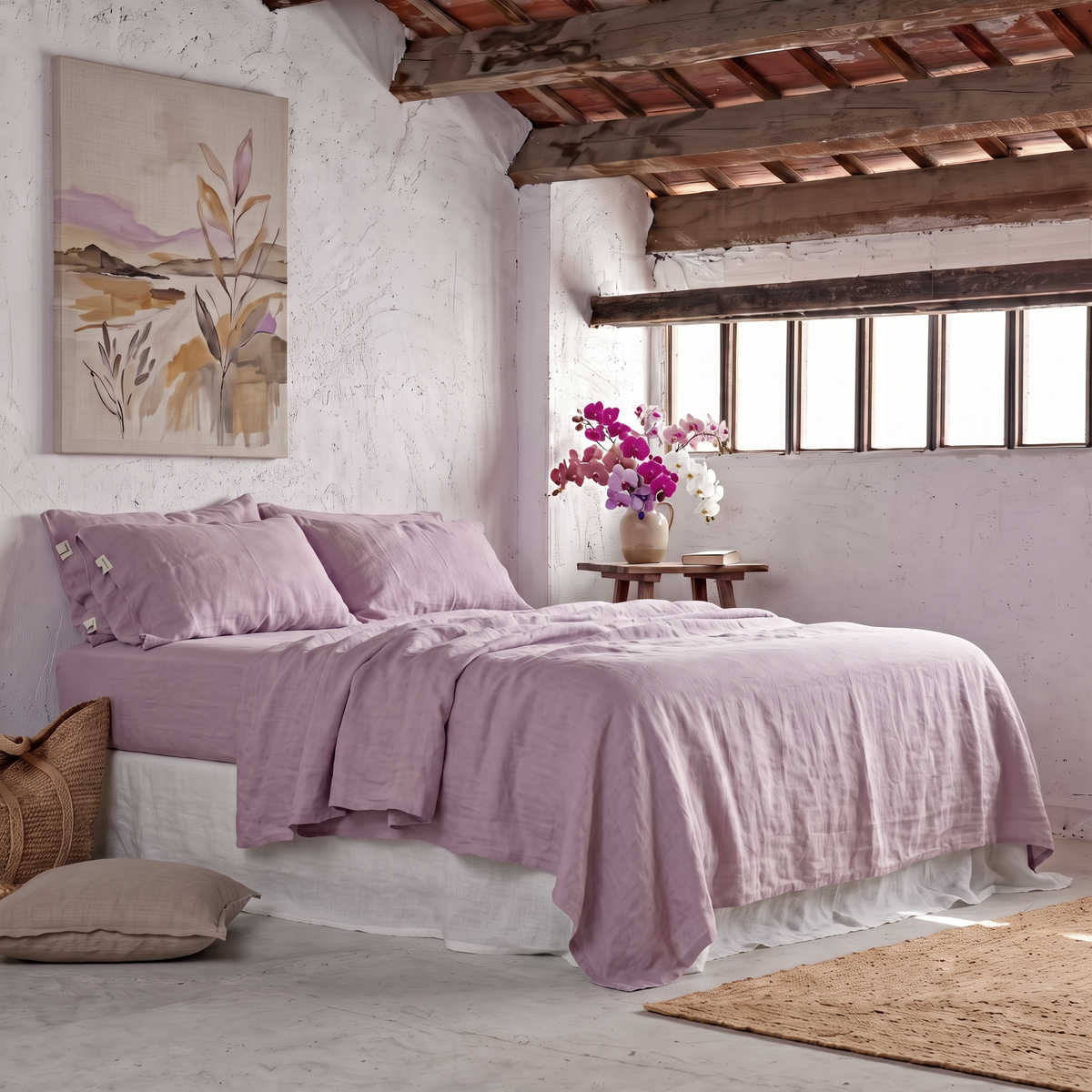 Parure de draps en lin ORQUÍDEA - 170 g/m²