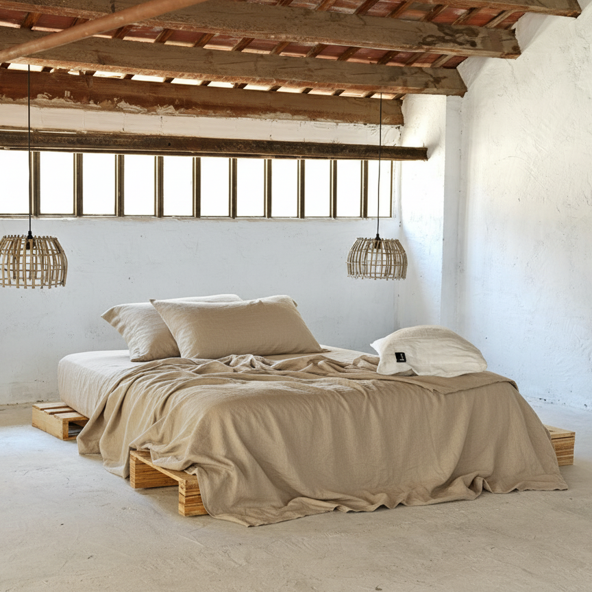 Linen bed sheet set SAFARI-180gr/m2