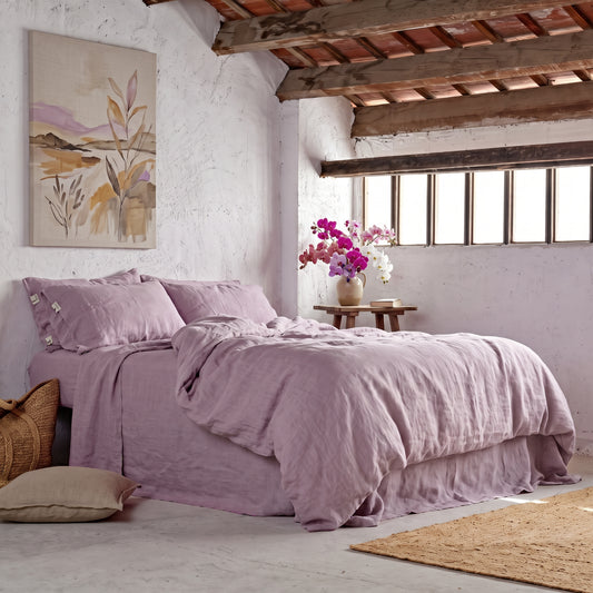 Funda de almohada lino ORQUIDEA-170gr/m2