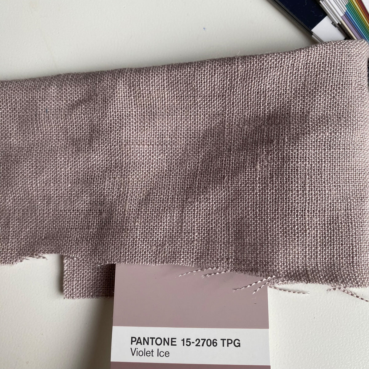 Taie d'oreiller en lin MAUVE