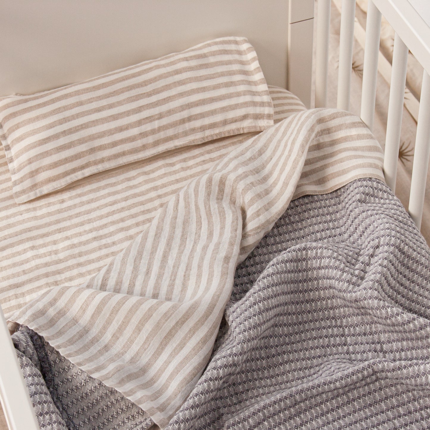 MANTITAS MINI CUNA 100% LINO