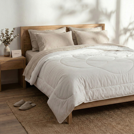 Nordic Duvet Filling made of Alpine Wool and Organic Cotton