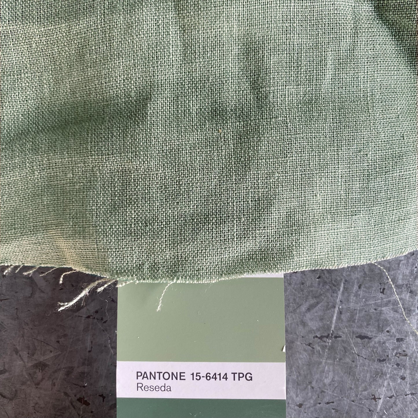 Parure de lit en lin VERT LAUREL-170gr/m2