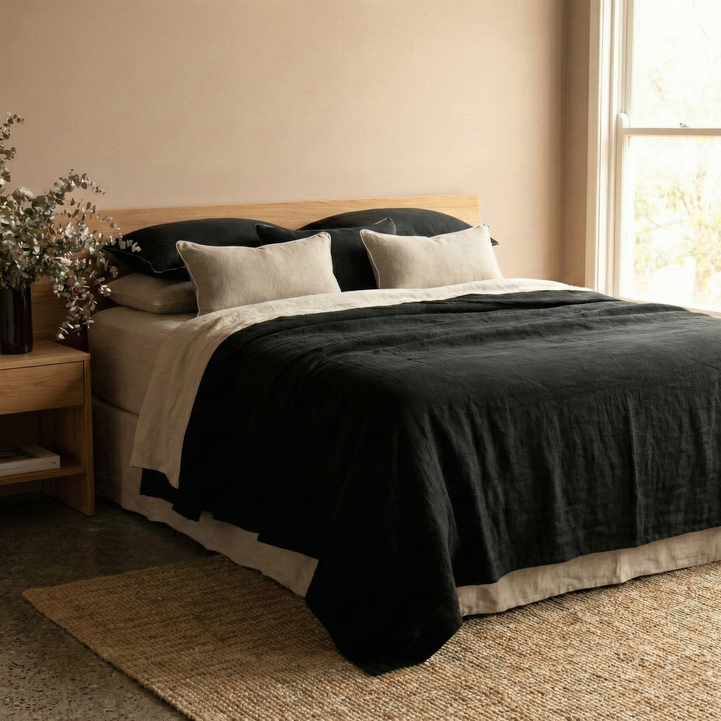 Coussin NOIR classique