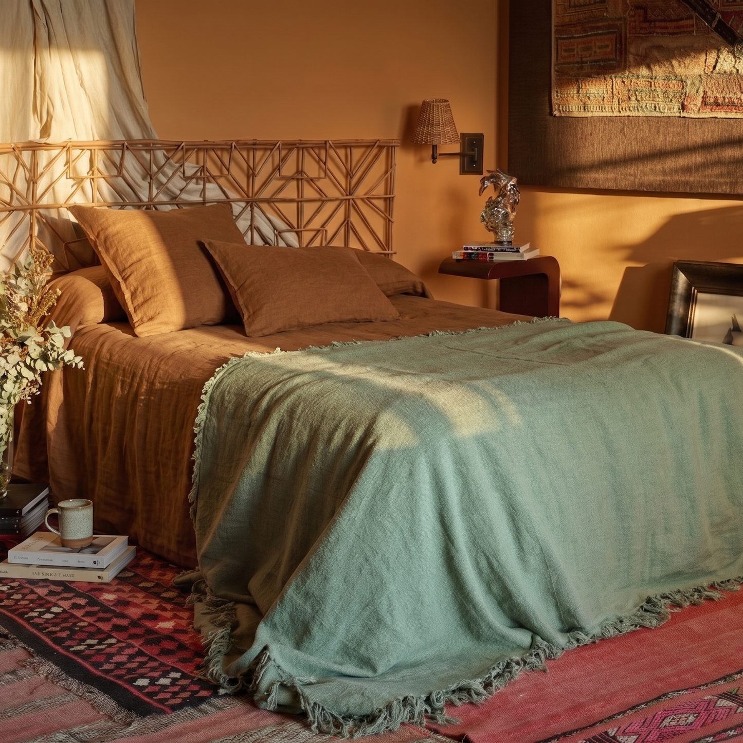 Parure de draps en lin CANELA - 160 g/m²