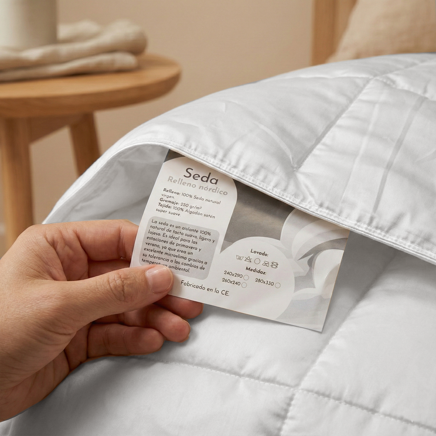 Relleno nórdico de SEDA MORERA