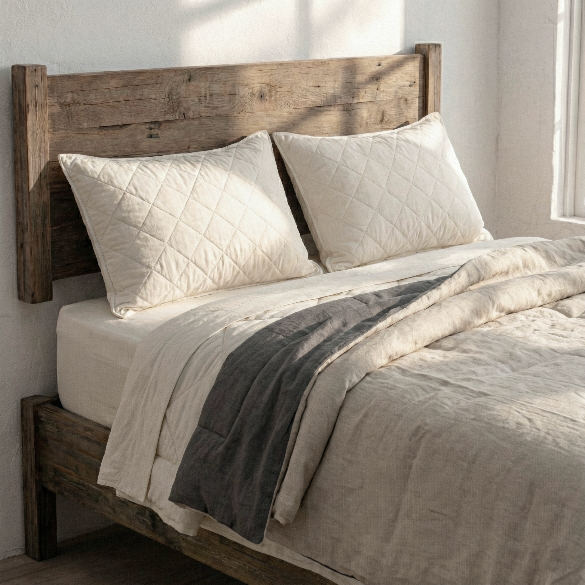 edredón de lino para verano de dos colores