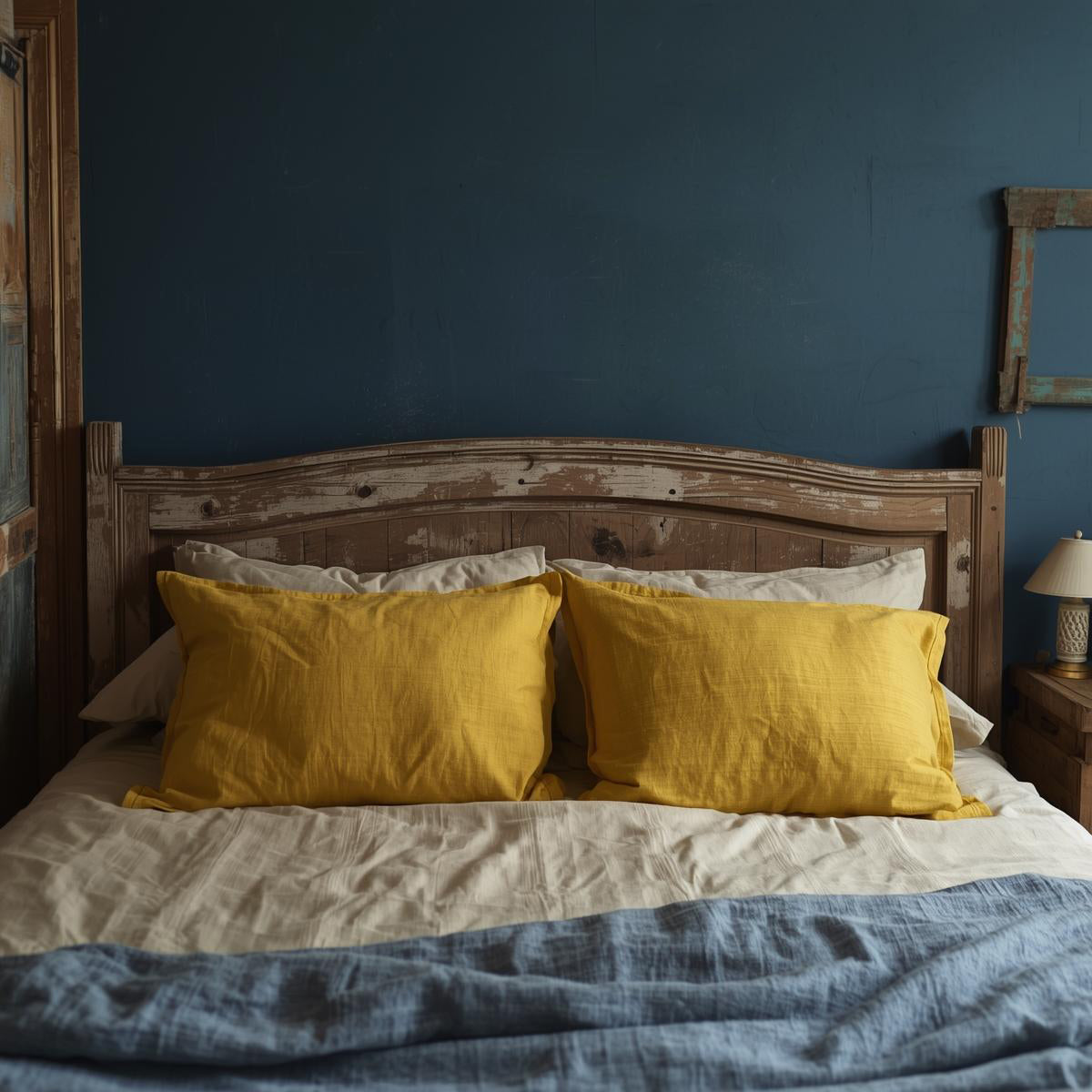 Taie d'oreiller en lin MOSTAZA outlet