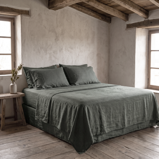 Drap de dessus VERT LAURIER FONCÉ - 170 g/m²