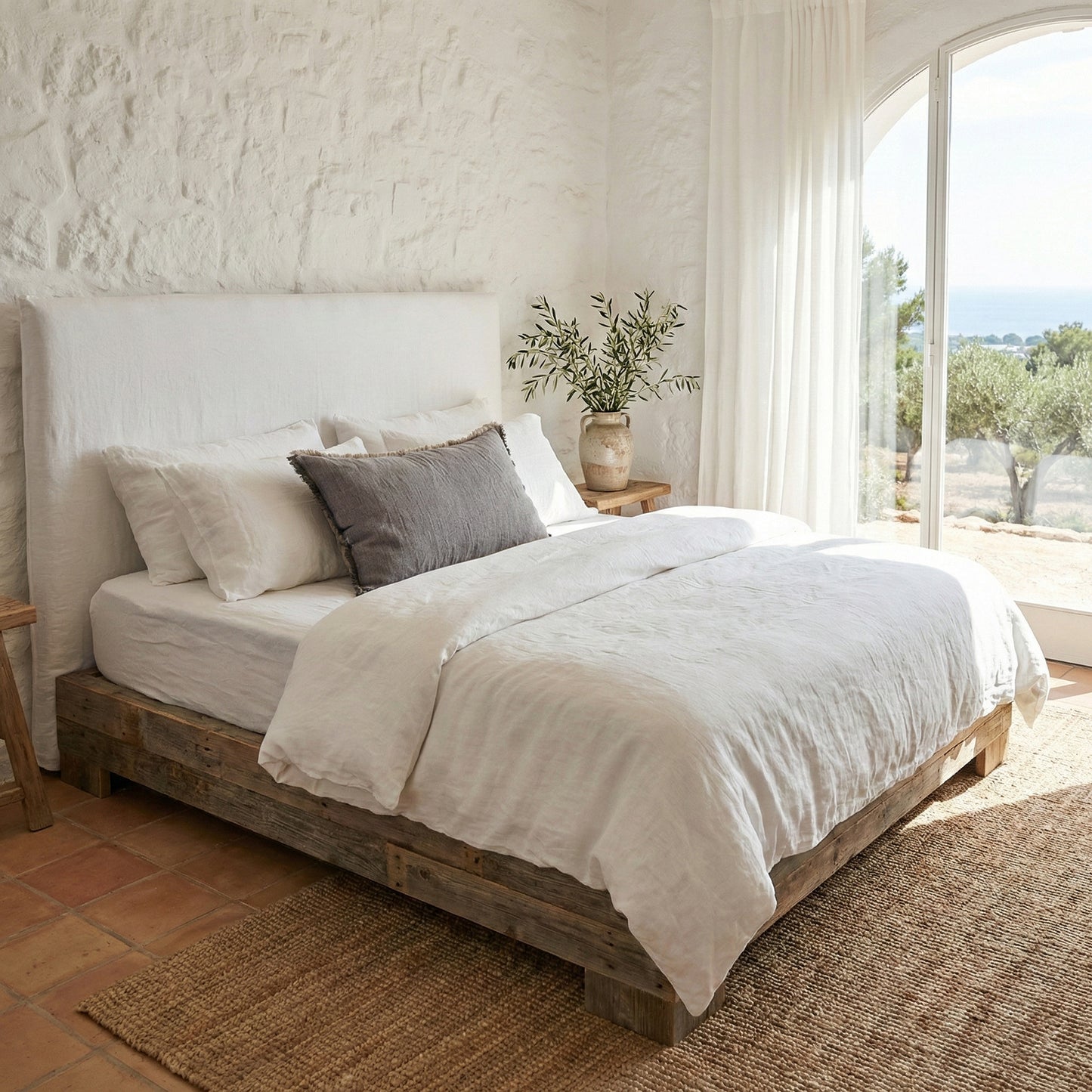 Funda de cojín de lino Jaipur 50x70cm