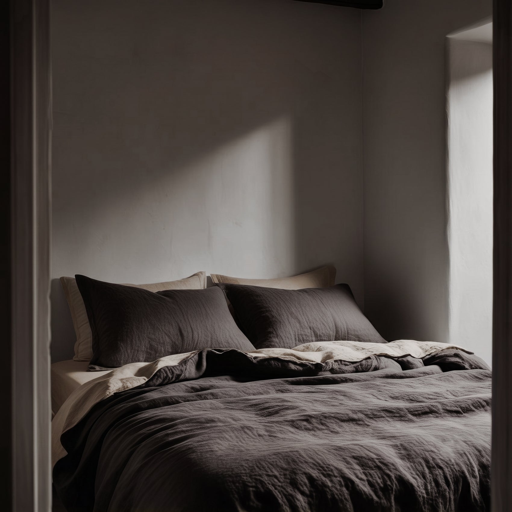 Ensemble complet en lin réversible COFFEE QUARTZ&BEIG