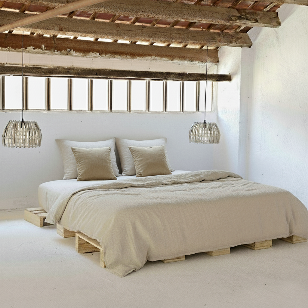 Complete linen set BEIG-180gr/m2