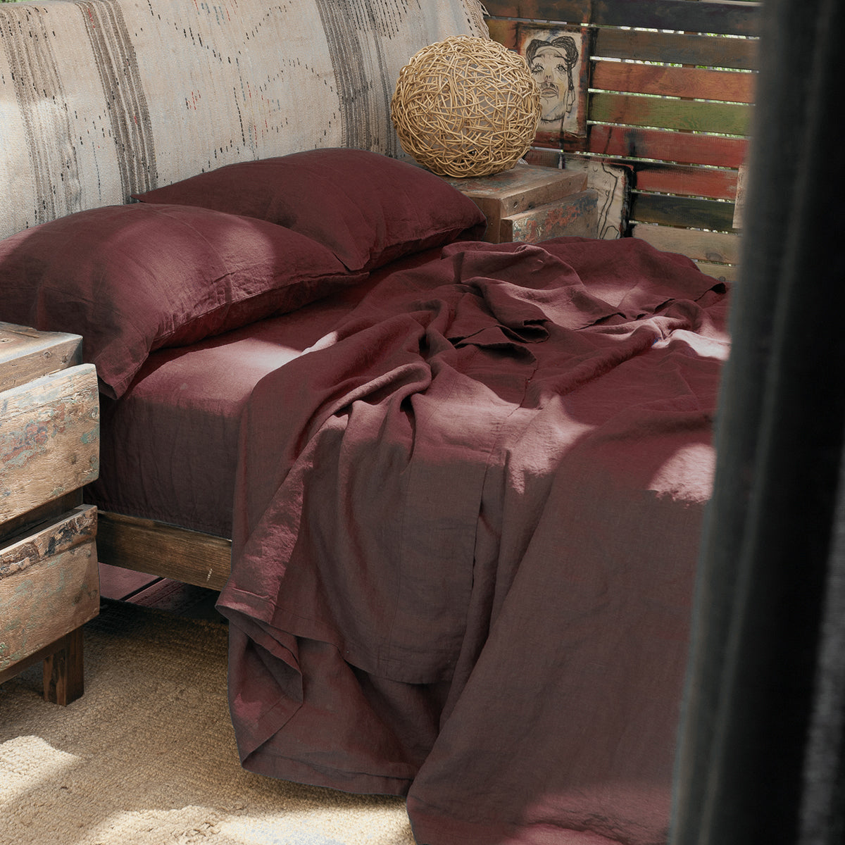 Drap plat BORDEAUX-190gr/m2